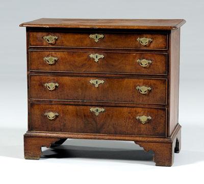 Appraisal: Chippendale mahogany bachelor s chest molded top four dovetailed drawers