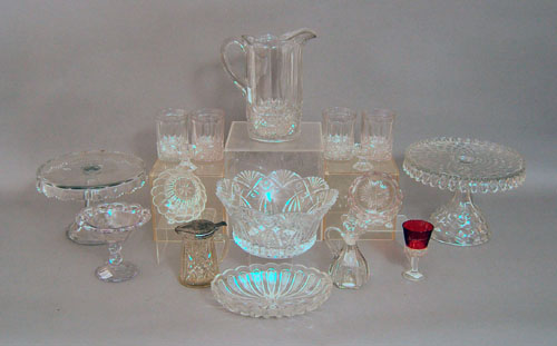 Appraisal: Group of glass