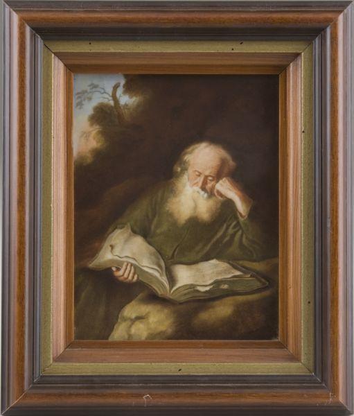 Appraisal: Rosenthal Porcelain Plaque St Joseph marked on the verso Rosenthal