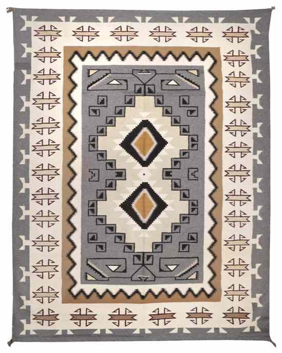 Appraisal: A Navajo Weaving Teec Nos Pos five shades of brown