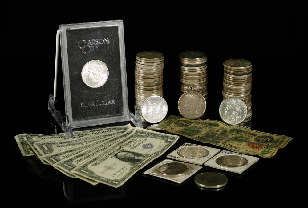 Appraisal: - Collection of Morgan and Peace Silver Dollars Collection of