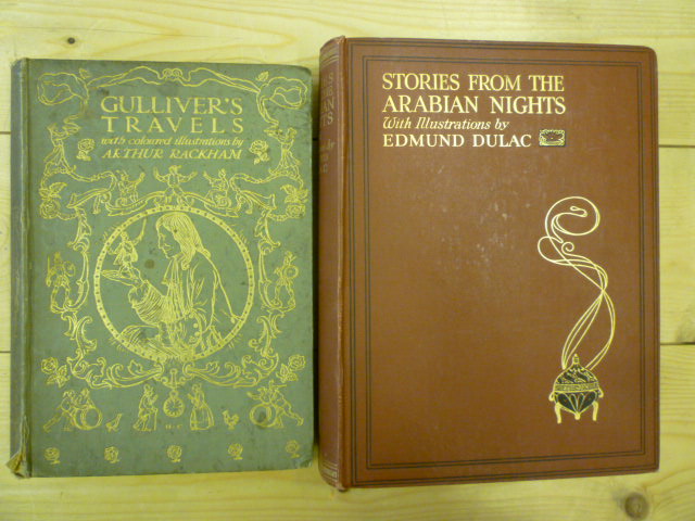 Appraisal: ARTHUR RACKHAM Gulliver's Travels J M Dent worn pictorial cloth