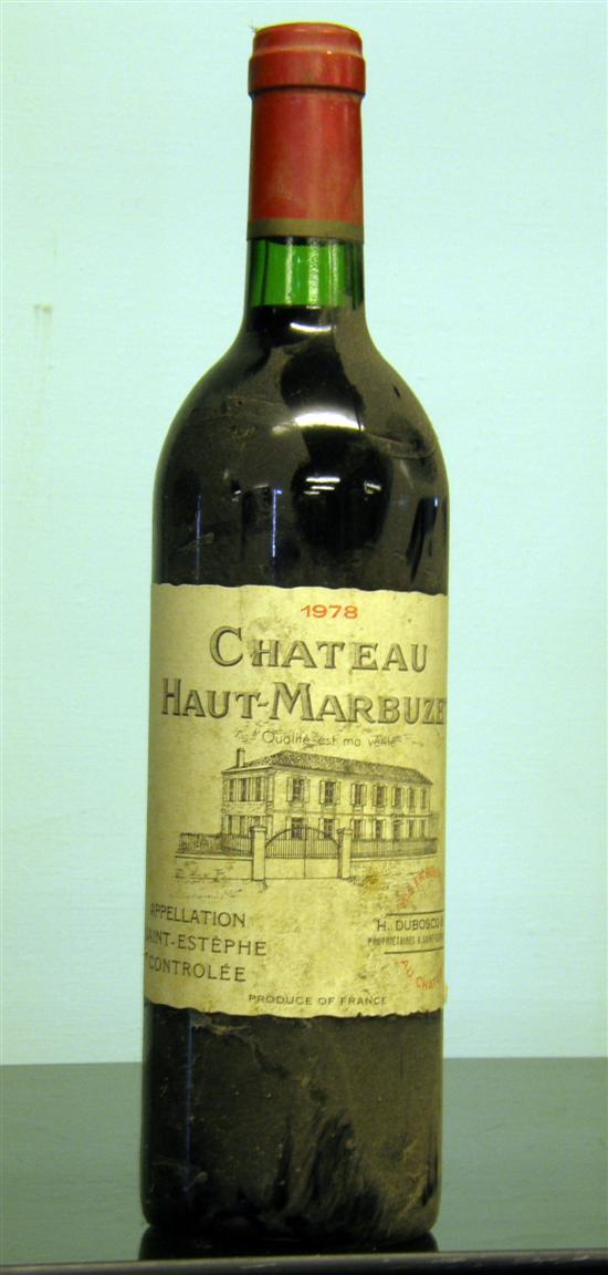 Appraisal: Chateau Haut-Marbuzet Saint-Estephe bottles PROVENANCE Part of a private wine