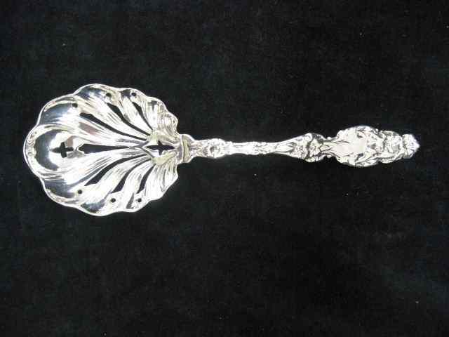 Appraisal: Sterling Silver Ice Spoon lily design recast of Whiting's famous