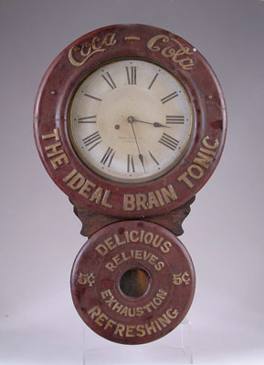 Appraisal: COCA COLA BAIRD CLOCK This version of the Coca Cola