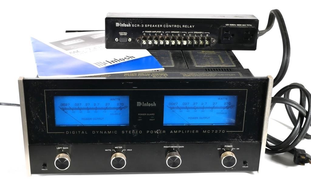 Appraisal: McIntosh MC Digital Dynamic Stereo power amp with manual Also