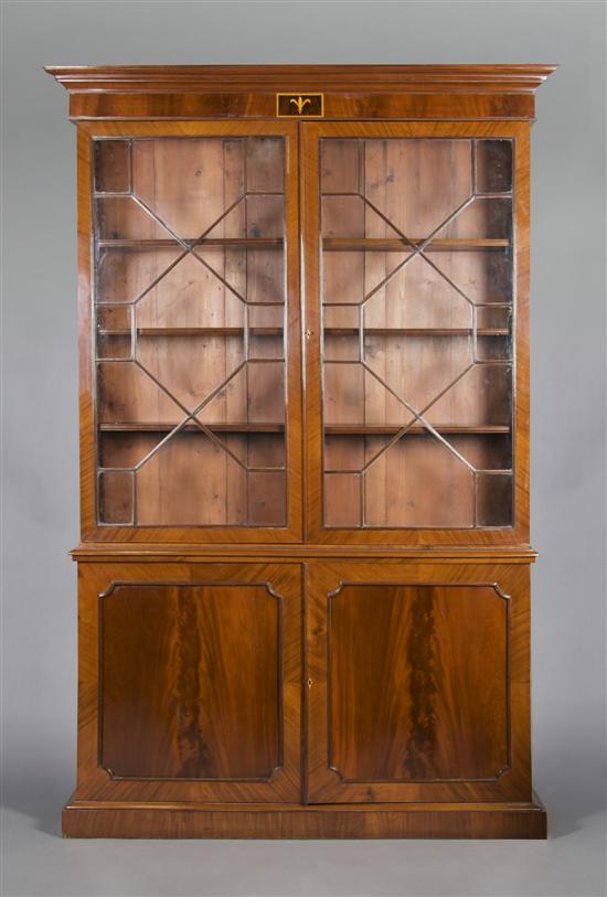 Appraisal: A George II Mahogany Bookcase Height x width x depth