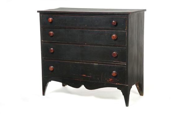 Appraisal: HEPPLEWHITE CHEST OF DRAWERS American early th century cherry High