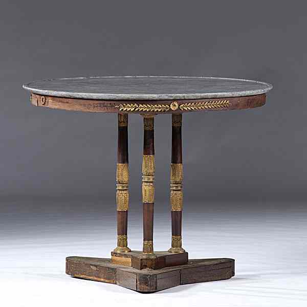 Appraisal: Empire-style Center Table French or Italian mid th century an