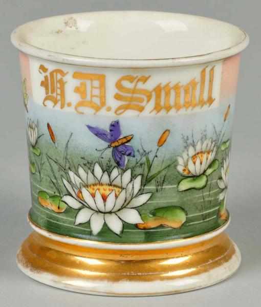 Appraisal: Highly Decorative H D Small Name Shaving Mug Shows a