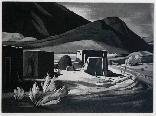 Appraisal: Ted Hawkins American born San Jose Aquatint on wove paper