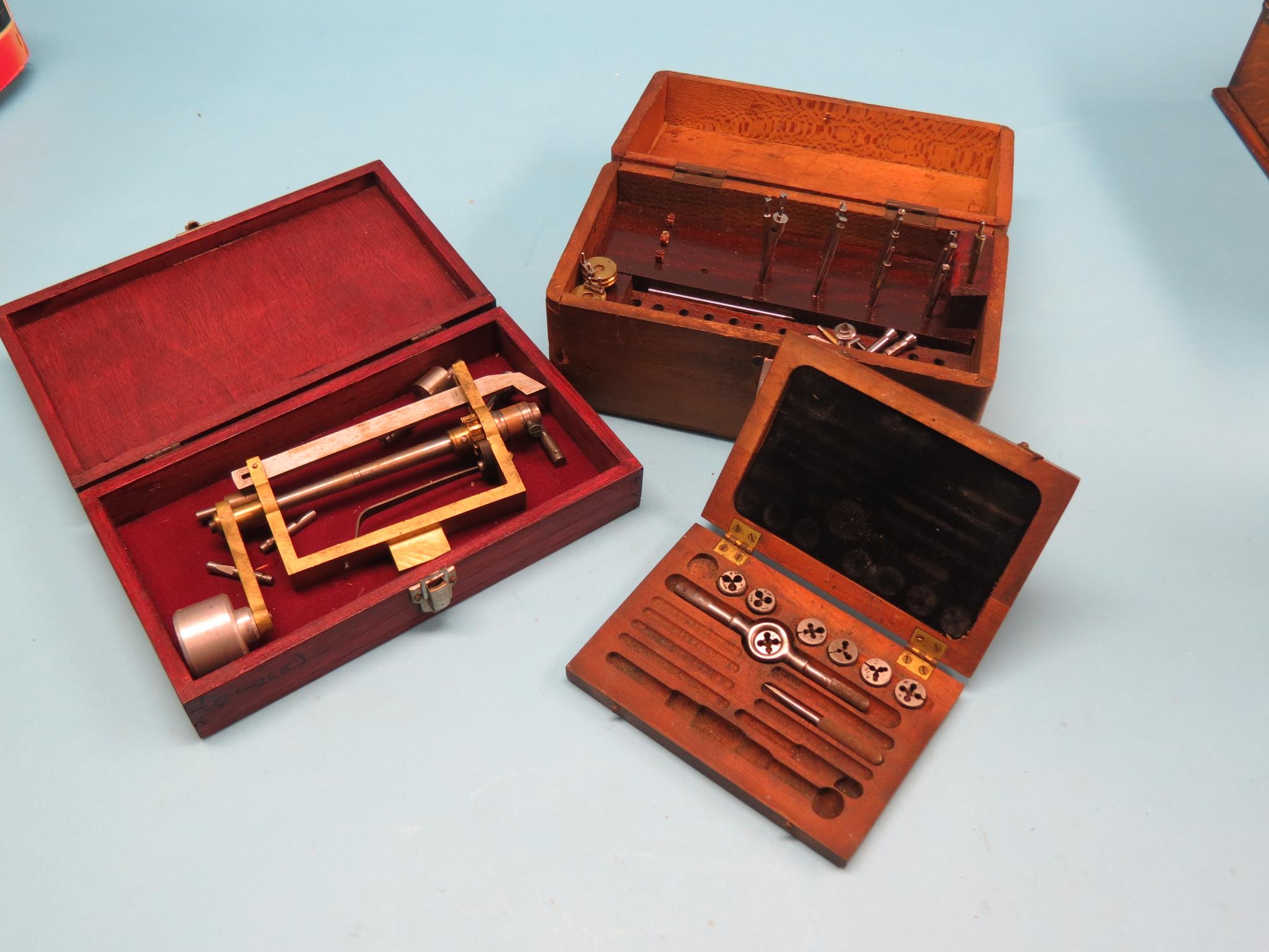 Appraisal: Watch-maker's precision tools five boxed sets some incomplete and a