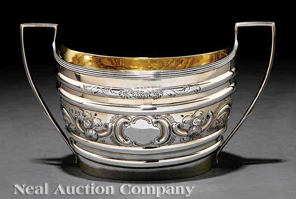 Appraisal: A George III Sterling Silver Sugar Bowl London maker's mark