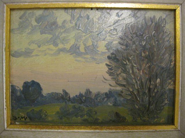 Appraisal: Benson B Moore Oil Painting Bennings Washington D C landscape