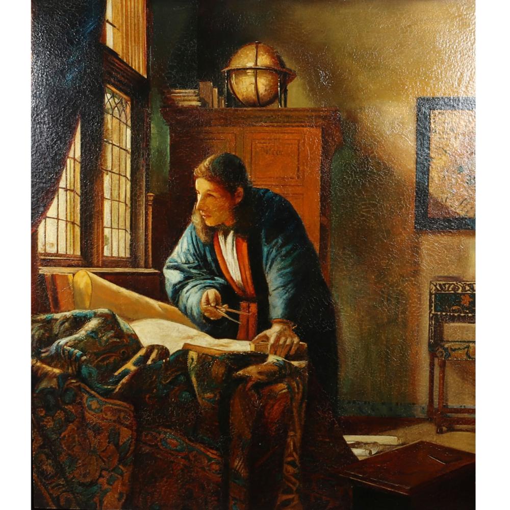 Appraisal: DAVID BIERK AMERICAN - EULOGY OBEDIENCE TO VERMEER RUSKIN OIL