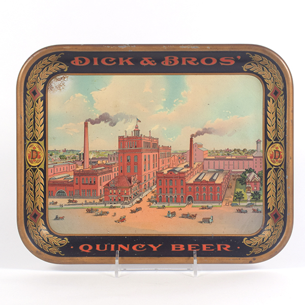 Appraisal: Dick Bros Pre-Prohibition Factory Scene Serving TrayReference n aBrewery Dick