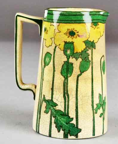 Appraisal: Royal Doulton Arts Crafts Yellow Poppy PitcherA Royal Doulton pitcher