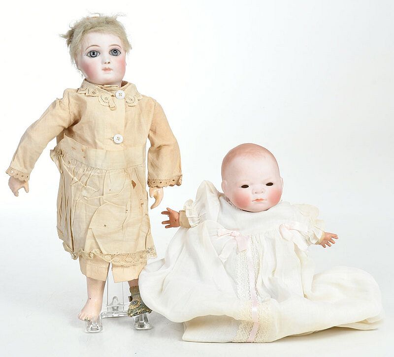 Appraisal: French Jumeau Bisque Head Doll German Baby Doll Paris th