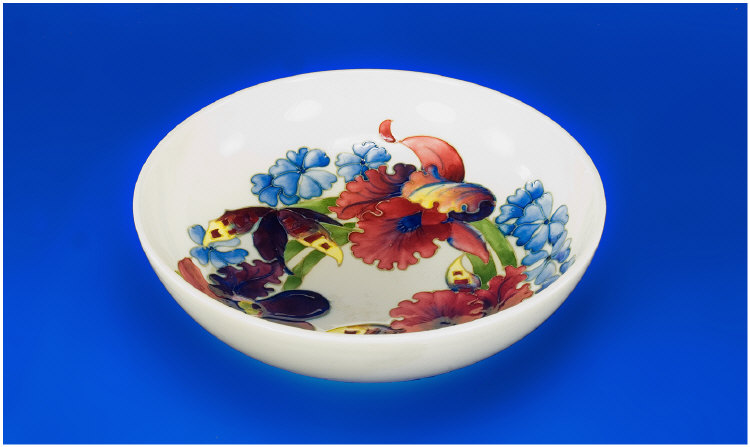 Appraisal: Moorcroft Bowl 'Spring Flowers Design' on white ground full marks