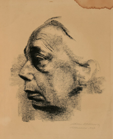 Appraisal: Kathe Kollwitz German - Selbstbildnis Im Profil Klipstein b Lithograph