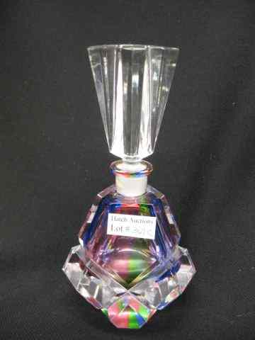 Appraisal: Rainbow Cut Crystal Perfume Bottle '' excellent