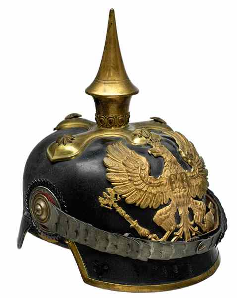 Appraisal: German WWI Prussian Picklehauben Officer's Spike Helmet This is an