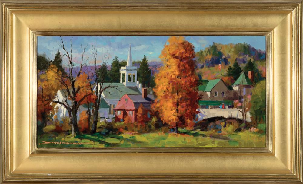 Appraisal: Donald Allen Mosher American Massachusetts - Church in the Country