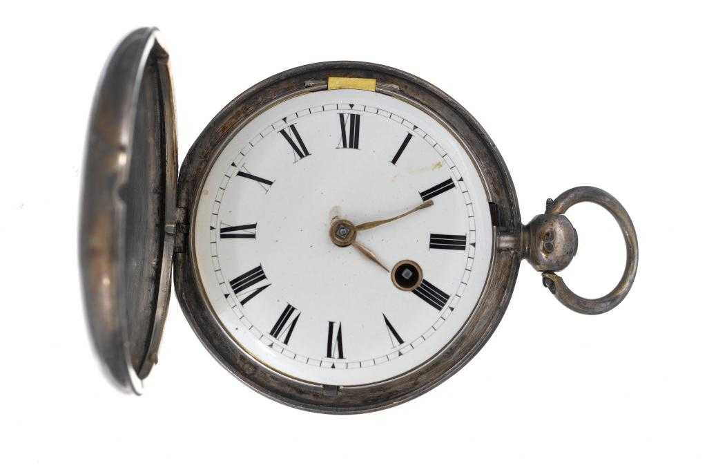 Appraisal: AN ENGLISH SILVER HUNTING CASED VERGE WATCH JAMES WESTON OF