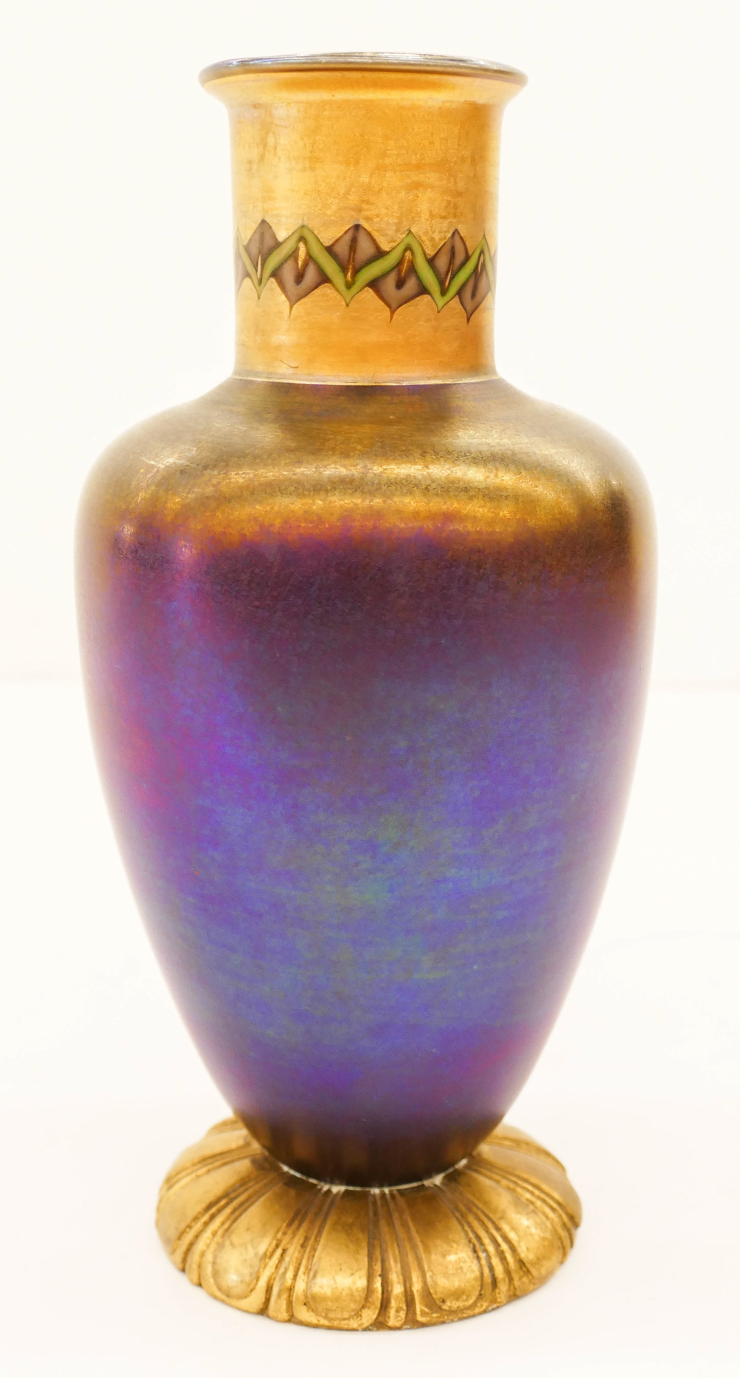 Appraisal: L C Tiffany ''Tel El Amarna'' Glass Vase ''x ''