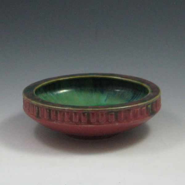 Appraisal: Fulper Bowl marked with Fulper ink stamp two tiny glaze