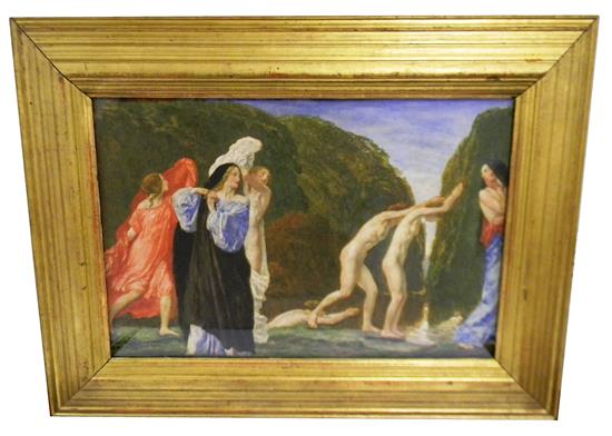 Appraisal: Robert Anning Bell English - watercolor on paper The Divers