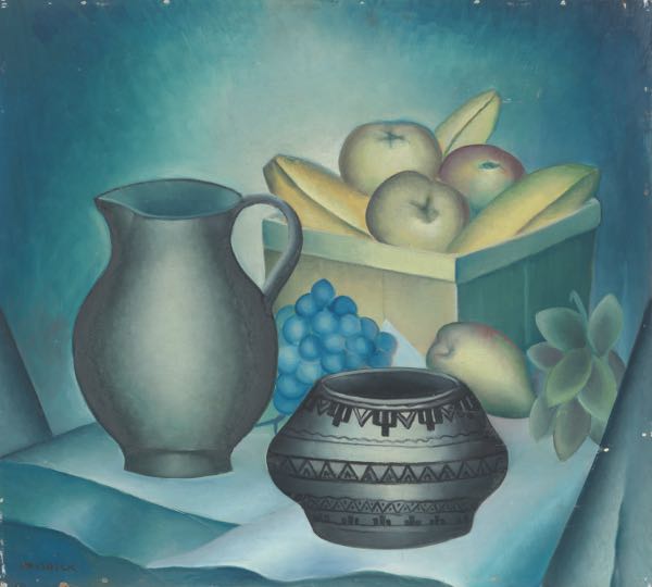 Appraisal: HARVEY GREGORY PRUSHECK AMERICAN - x Indian Pot and Fruit