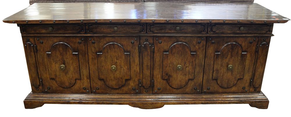 Appraisal: Jacobean Style Server having four drawers over four doors and