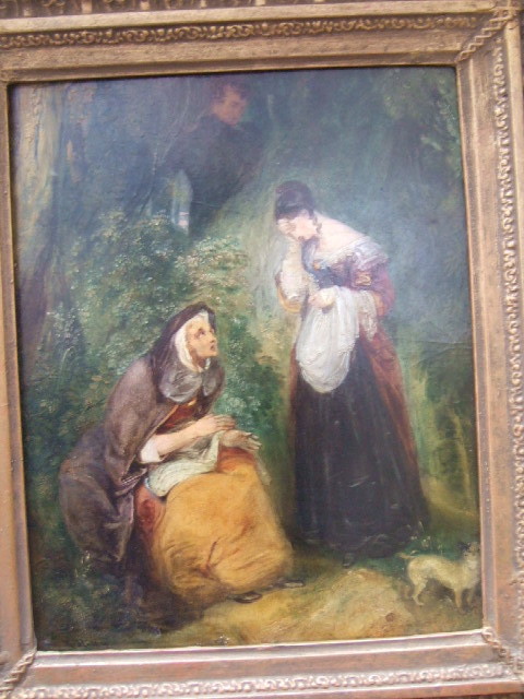 Appraisal: H H th century The fortune teller oil on board