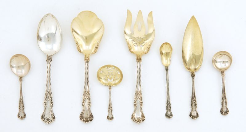 Appraisal: TWELVE PIECES OF GORHAM STERLING SILVER FLATWARE In the Cambridge