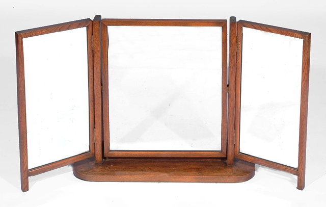 Appraisal: An Arts Crafts oak dressing table mirrorin the manner of