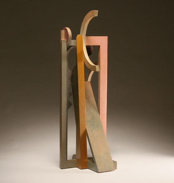 Appraisal: Doris Vlasek-Hails American - abstract modern painted and carved wood