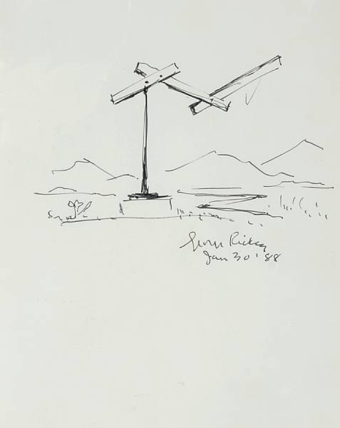 Appraisal: George Rickey American - Untitled Study for a sculpture in