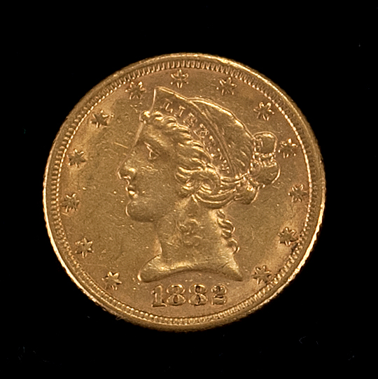 Appraisal: U S HALF EAGLE GOLD PIECE EF-