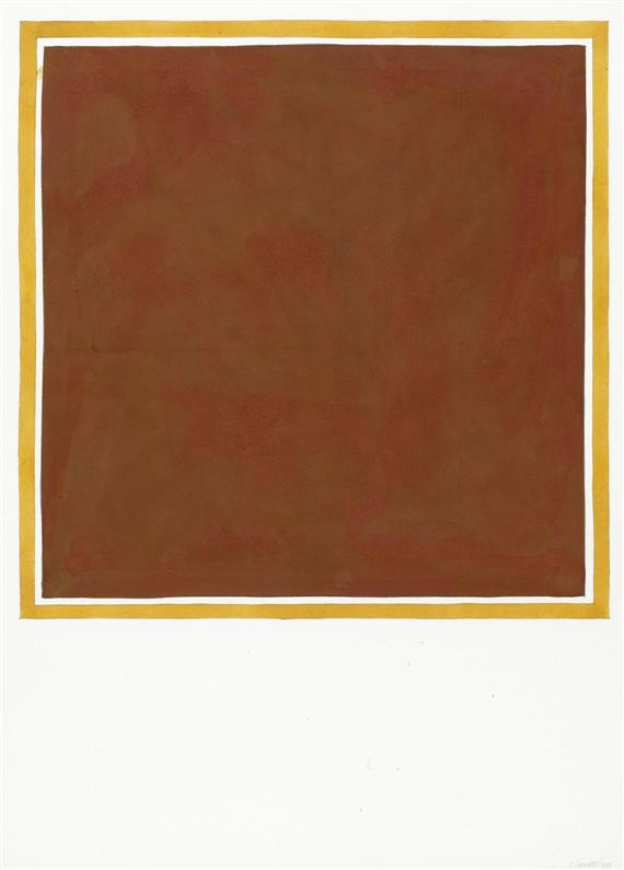 Appraisal: LEWITT SOL Hartford - New York Red square with yellow