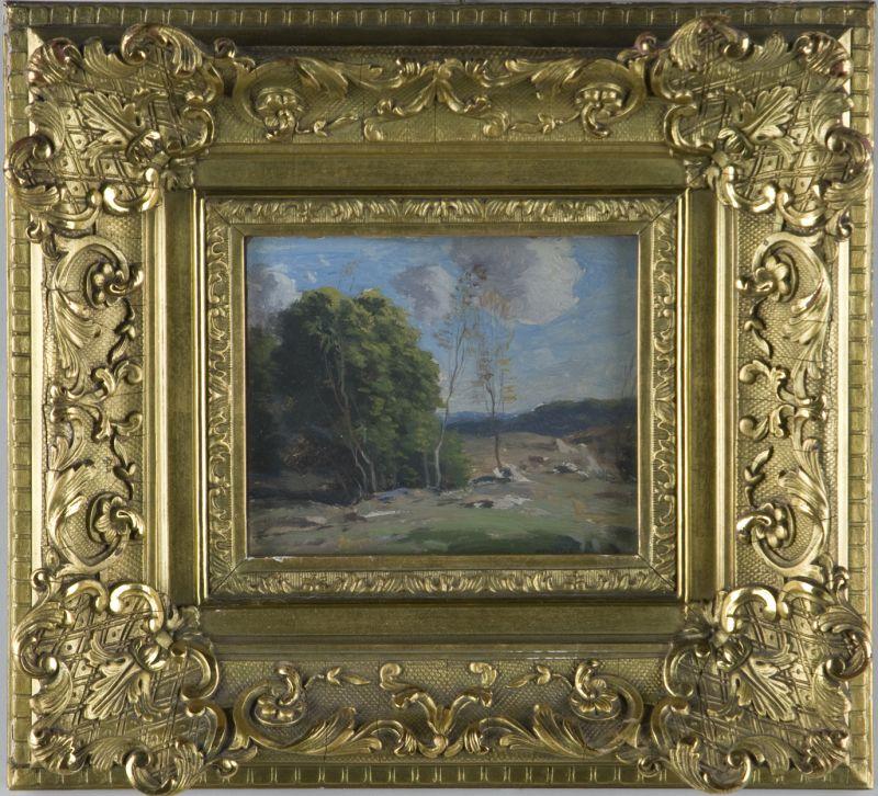 Appraisal: George Bruestle MY CT - Pasture oil on board signed