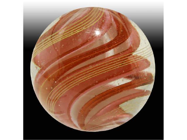 Appraisal: Double Ribbon Marble Description Very Unusual double ribbon with white