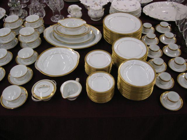 Appraisal: pc Noritake Goldridge China Service for gold rimmed lots of