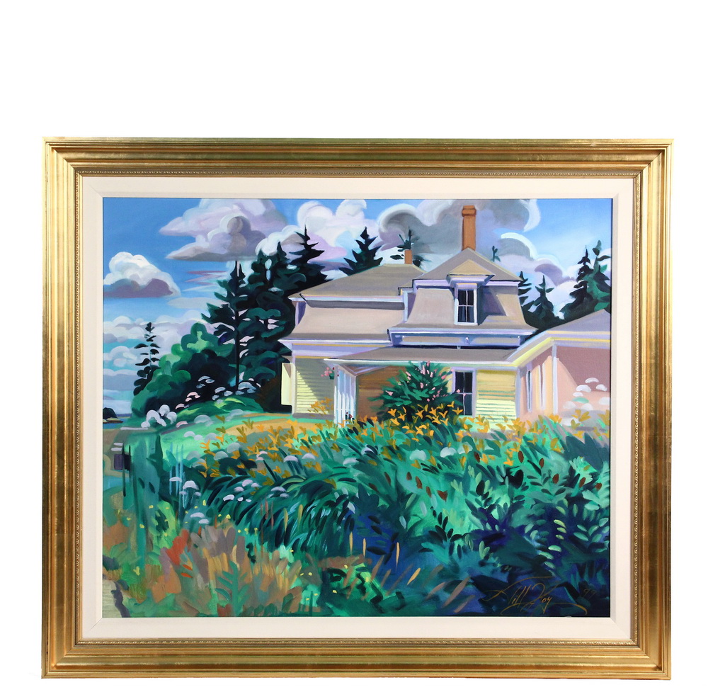 Appraisal: JILL HOY Contemporary Stonington Maine - Pace House July oil