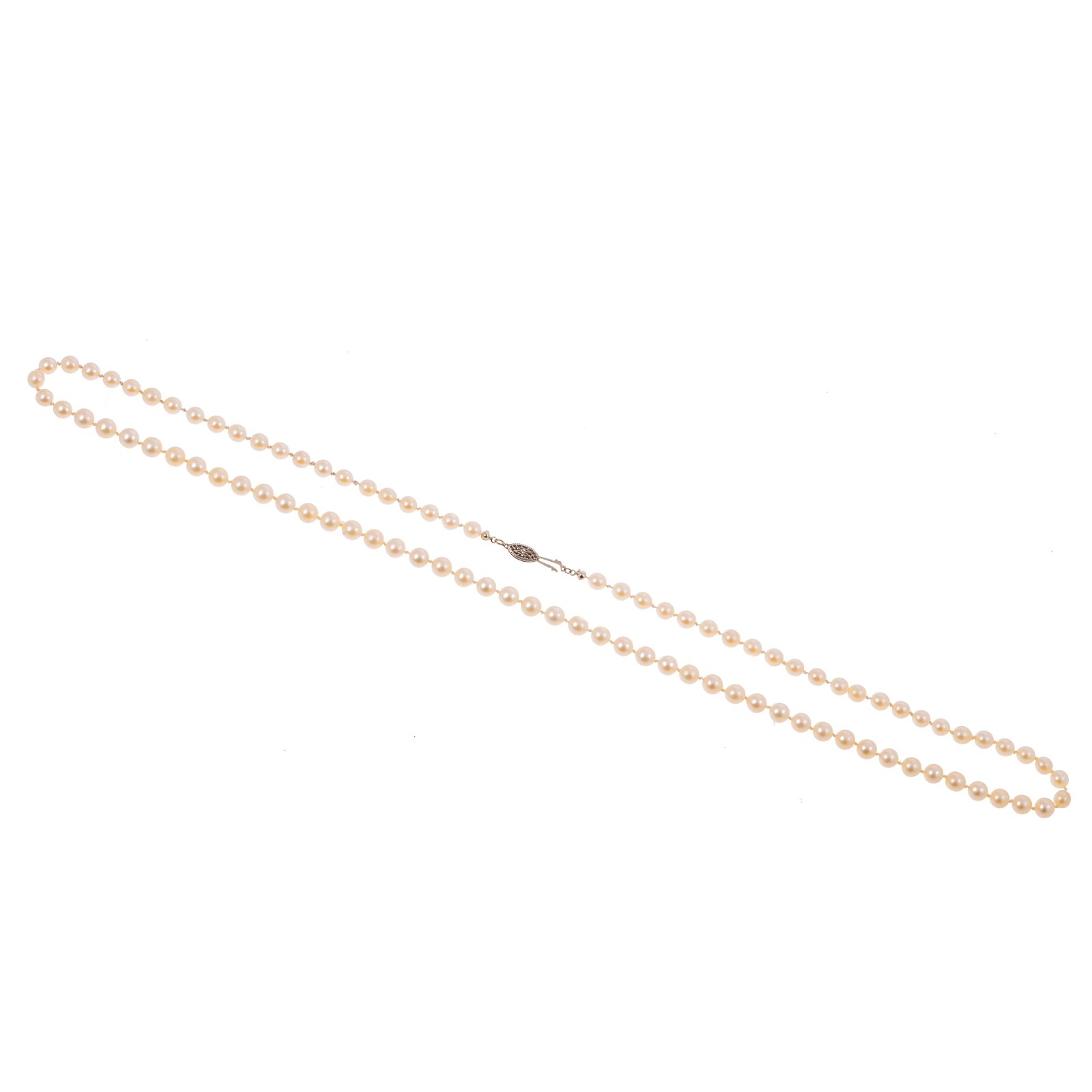 Appraisal: A LONG STRAND OF CULTURED PEARLS FROM LOUIS BOOKE Strand