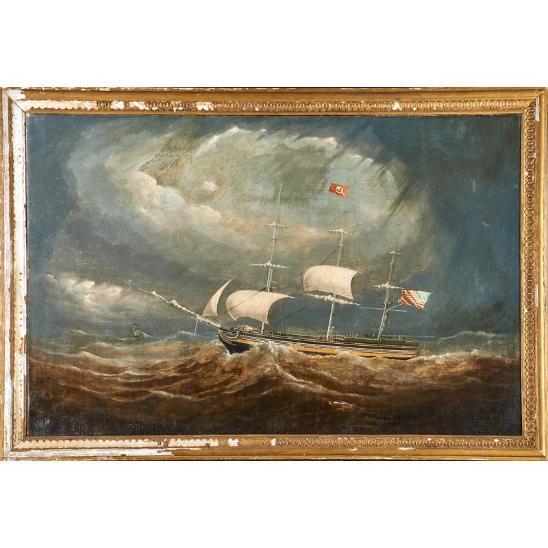 Appraisal: TH C MARITIME PAINTING Condition Report The work is in