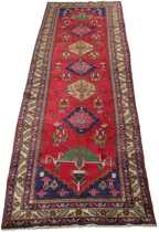 Appraisal: Tabriz Runner ca 's Medium wool on cotton weft Bold