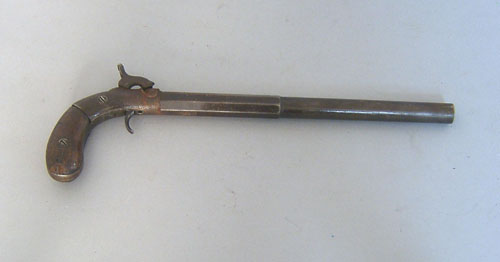 Appraisal: Allen Wheelock boot gun stamped on the underside of barrel