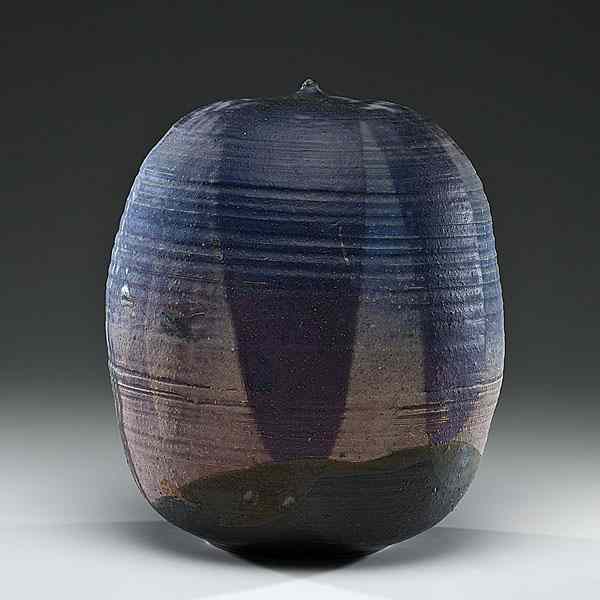 Appraisal: Toshiko Takaezu - USA Maru Murasaly Stoneware ht dia in