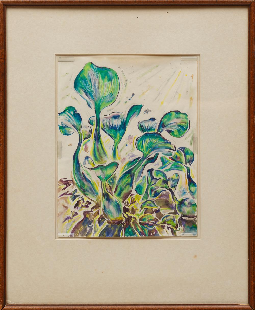 Appraisal: Walter Inglis Anderson American Mississippi - Water Hyacinth watercolor and